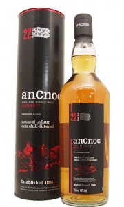 AnCnoc 22 Year Old Single Highland Malt Whisky