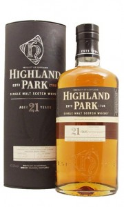 Highland Park 21 Year Old Single Island Malt Whisky