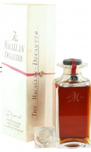 Macallan 1963 25 Year Old, Crystal Decanter with Stopper and Box