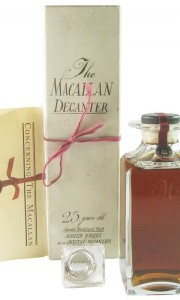 Macallan 1963 25 Year Old, Crystal Decanter with Stopper and Box