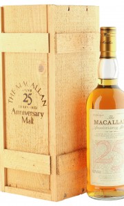 Macallan 1965 25 Year Old Anniversary Malt, UK 1990 Bottling with Box