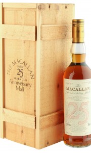 Macallan 1965 25 Year Old Anniversary Malt, UK 1991 Bottling with Box