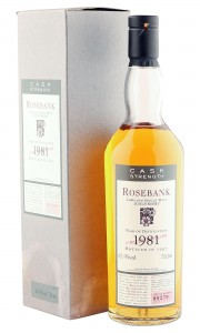 Rosebank 1981, Flora & Fauna Cask Strength 1997 Bottling with Box