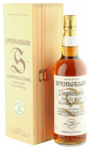 Springbank 25 Year Old Millennium Edition with Wooden Box