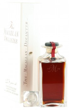 Macallan 1965 25 Year Old, Crystal Decanter with Stopper and Box