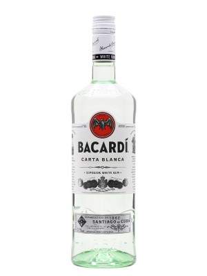 Bacardi Superior / Carta Blanca Rum / Litre Single Modernist Rum