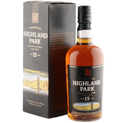 Highland Park 15 Year Old, Nineties Bottling with Box