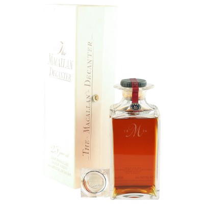 Macallan 1962 25 Year Old, Crystal Decanter with Stopper and Box