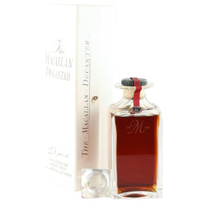 Macallan 1965 25 Year Old, Crystal Decanter with Stopper and Box
