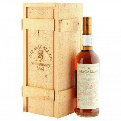 Macallan 1968 25 Year Old Anniversary Malt with Presentation Box