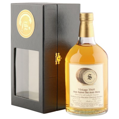 Macallan 1969 23 Year Old, Signatory Vintage 1992 Bottling with Case