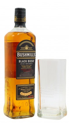 Bushmills Highball Glass & Black Bush
