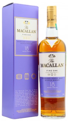 Macallan Fine Oak Speyside Single Malt 18 year old