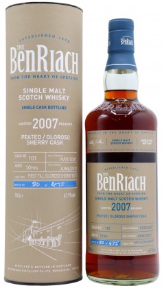 Benriach Single Cask #101 2007 10 year old