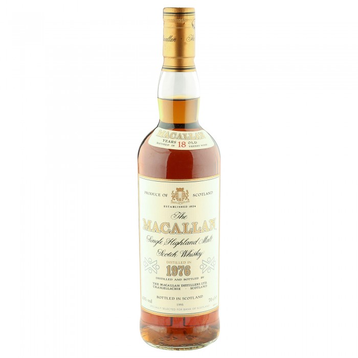 Macallan 1976 18 Year Old, Bank of Scotland 1995 Bottling