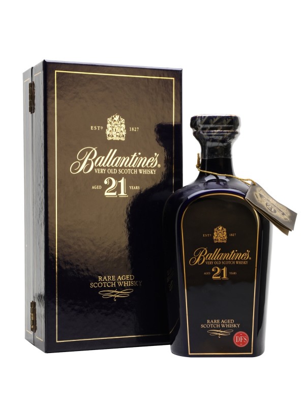 Ballantine's 21 Year Old Blue Ceramic Decanter | Blended Scotch