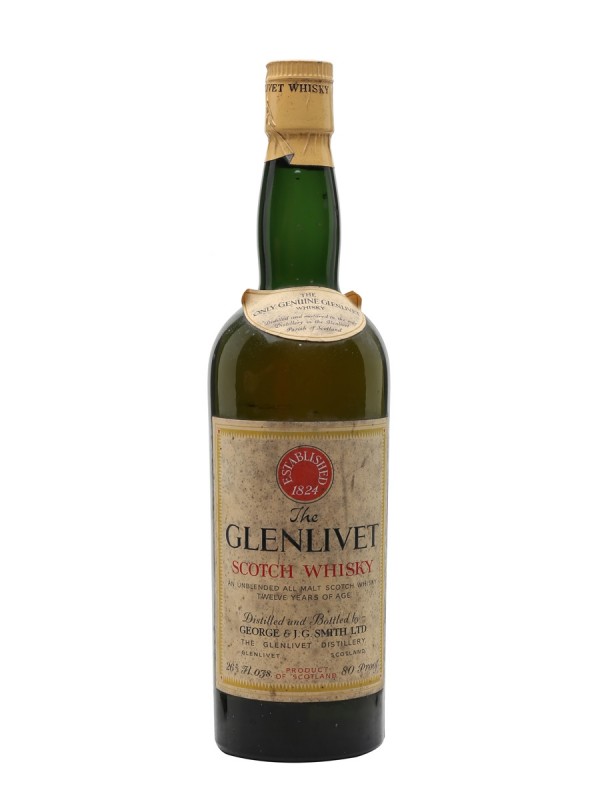 Glenlivet 12 Year Old Bottled 1960s