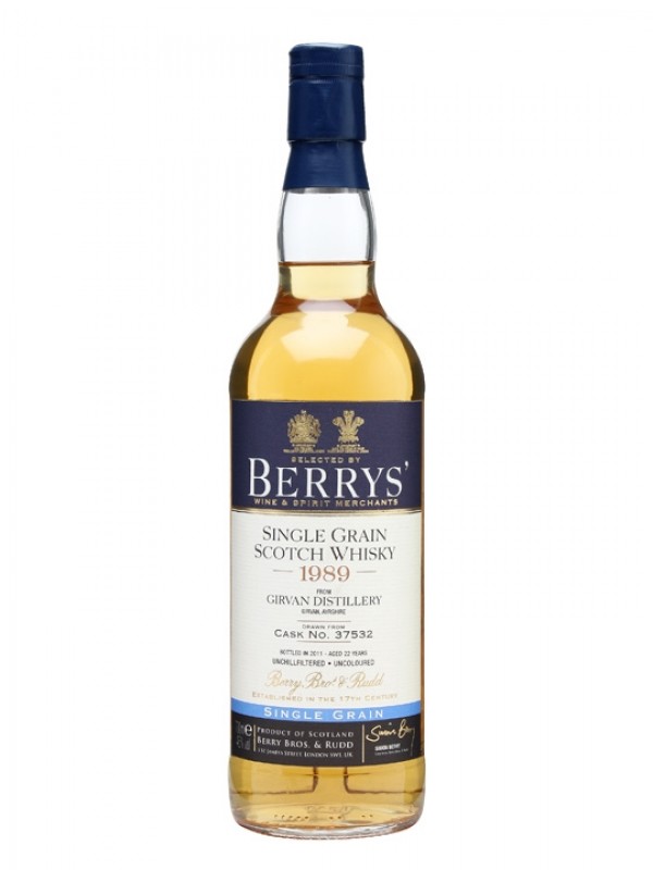 Girvan 1989 22 Year Old Cask #37532 Berry Bros & Rudd