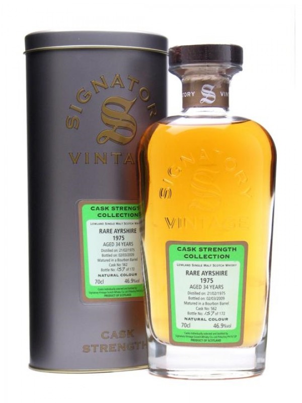 Rare Ayrshire 1975 34 Year Old Signatory