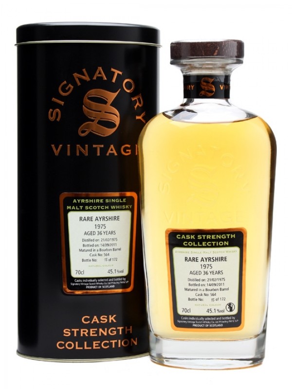 Rare Ayrshire Laydburn 1975 36 Year Old Cask #564 Signatory