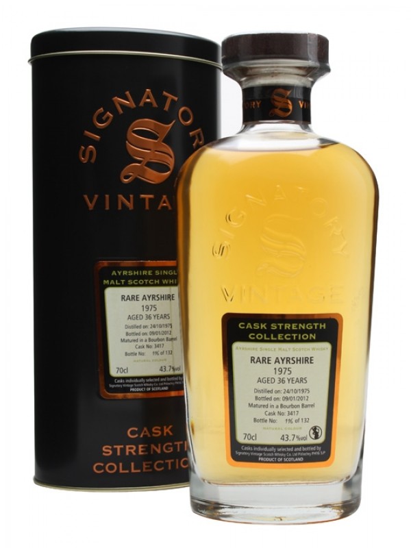 Rare Ayrshire Ladyburn 1975 Cask #3417 Signatory