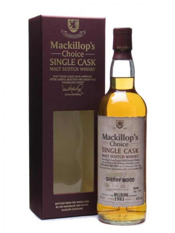 Millburn 1981 25 Year Old Sherry Wood Mackillop's