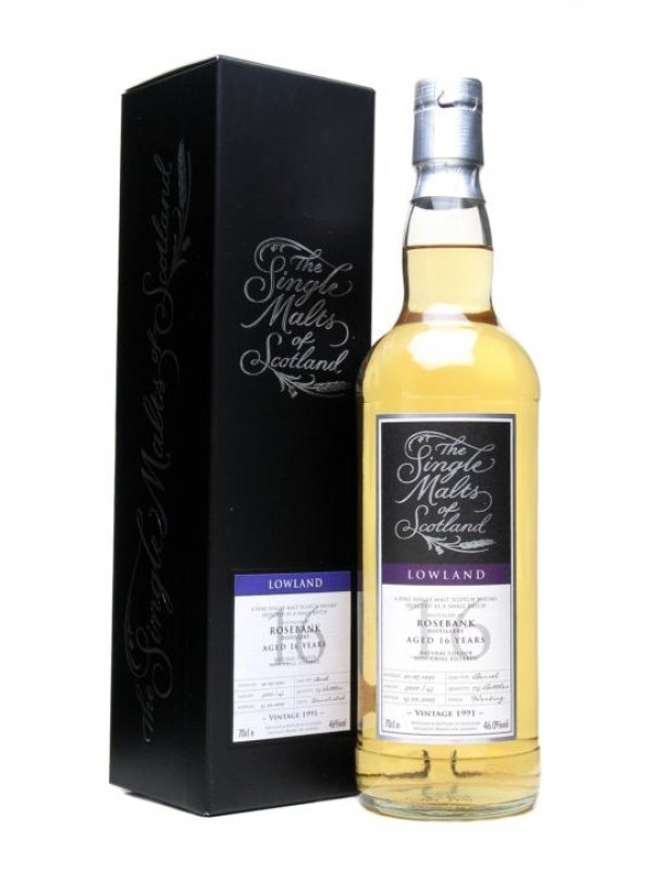 Rosebank 1991 16 Year Old Single Malts of Scotland