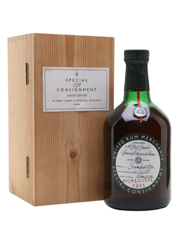 Alfred Lamb's 1939 Special Reserve Rum Bottled 1980s