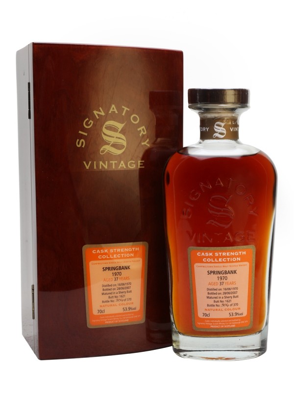 Springbank 1970 37 Year Old Sherry Butt Signatory Cask Strength Collection