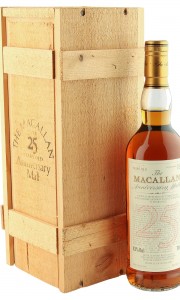 Macallan 1966 25 Year Old Anniversary Malt, UK 1992 Bottling with Box
