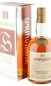 Springbank 21 Year Old, Eighties Dumpy Bottling with Box