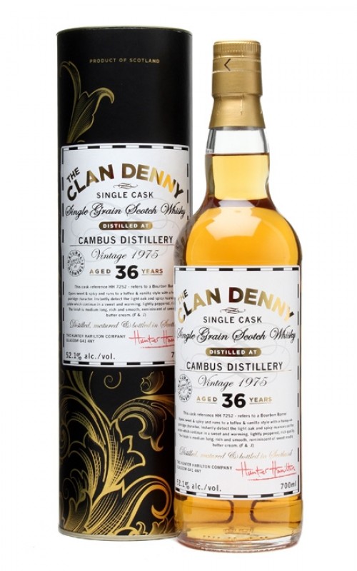 Cambus 1975 36 Year Old Bourbon Cask HH7252 Clan Denny