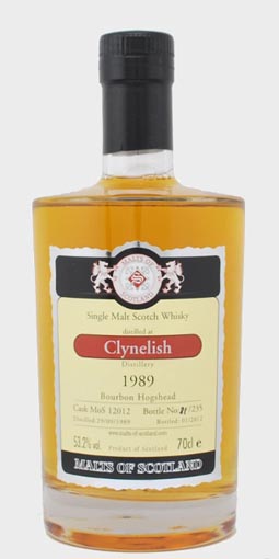 Clynelish 1989, 22 year old, Malts of Scotland 2012